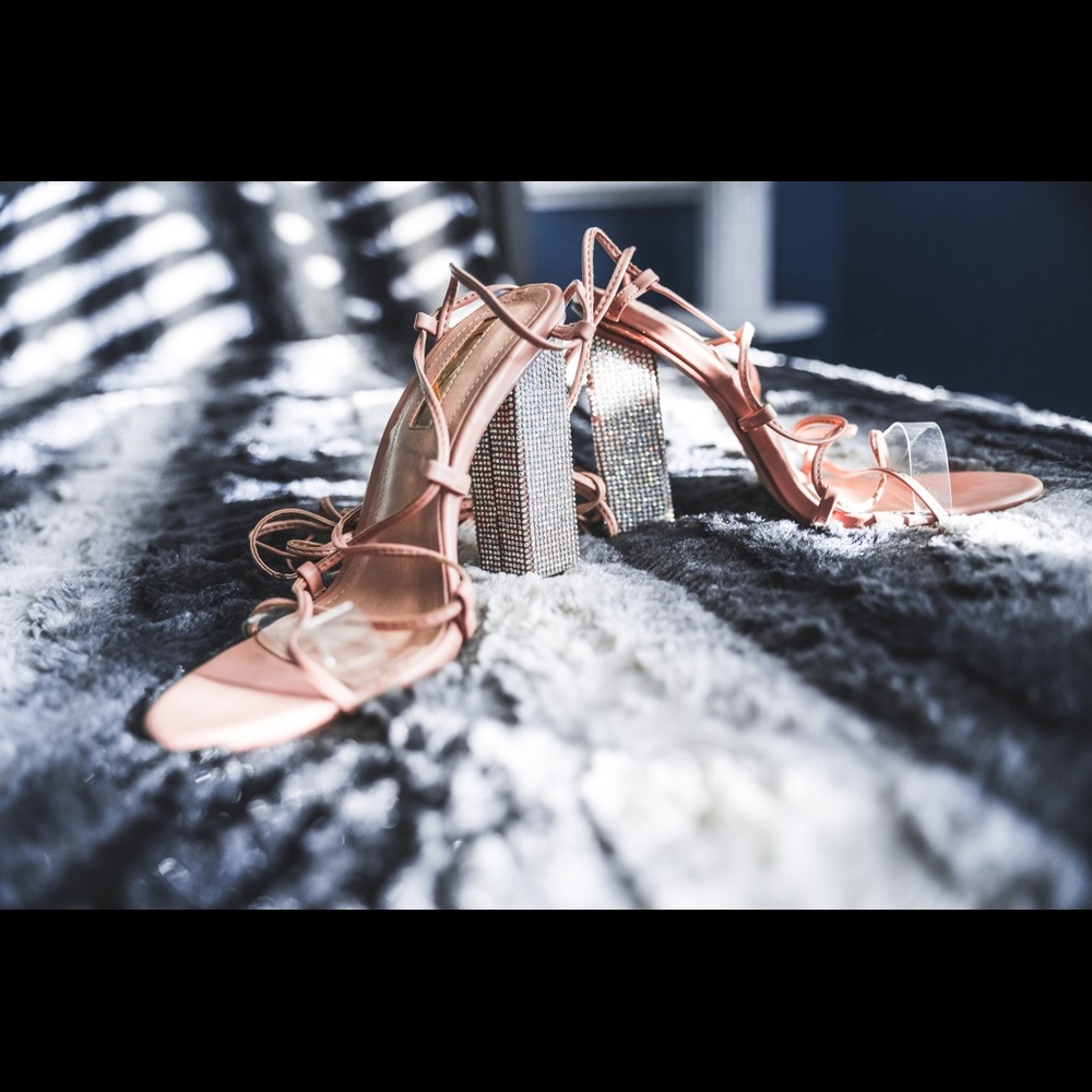 lace up heels new w/o tags offers welcomed